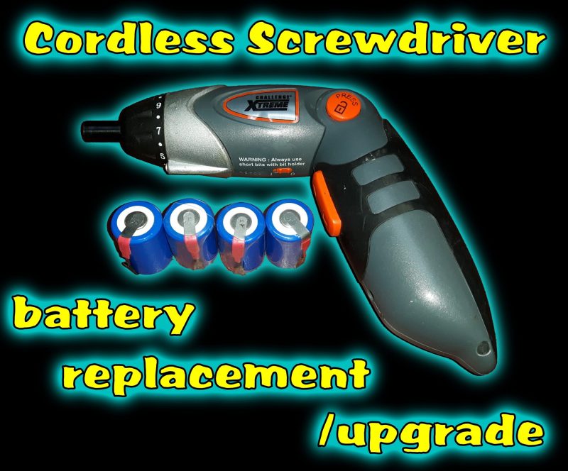 Cordless Screwdriver Battery Replacement